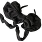Elegant Silk Black Bow Diadem Headpiece