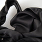 Elegant Silk Black Bow Diadem Headpiece