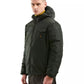 Chic Green Men's Winter Jacket – Smooth & Quilted