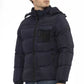 Blue Nylon Men Jacket