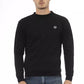 Black Cotton Men Sweater
