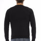 Black Cotton Men Sweater
