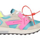 Multicolor Leather and Tech Fabric Sneakers