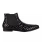 Quilted Calfskin Leather Beatles Ankle Boot