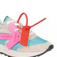Multicolor Leather and Tech Fabric Sneakers
