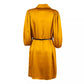 Radiant Yellow Summer Dress with Belt