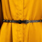 Radiant Yellow Summer Dress with Belt