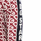 Elegant Red Hooded Logo Jacket