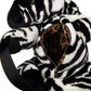 Exotic Zebra Faux Fur Backpack