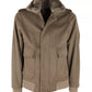 Elegant Wool Cashmere-Effect Jacket with Mink Collar