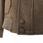 Elegant Wool Cashmere-Effect Jacket with Mink Collar