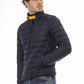 Blue Nylon Men Jacket