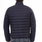 Blue Nylon Men Jacket