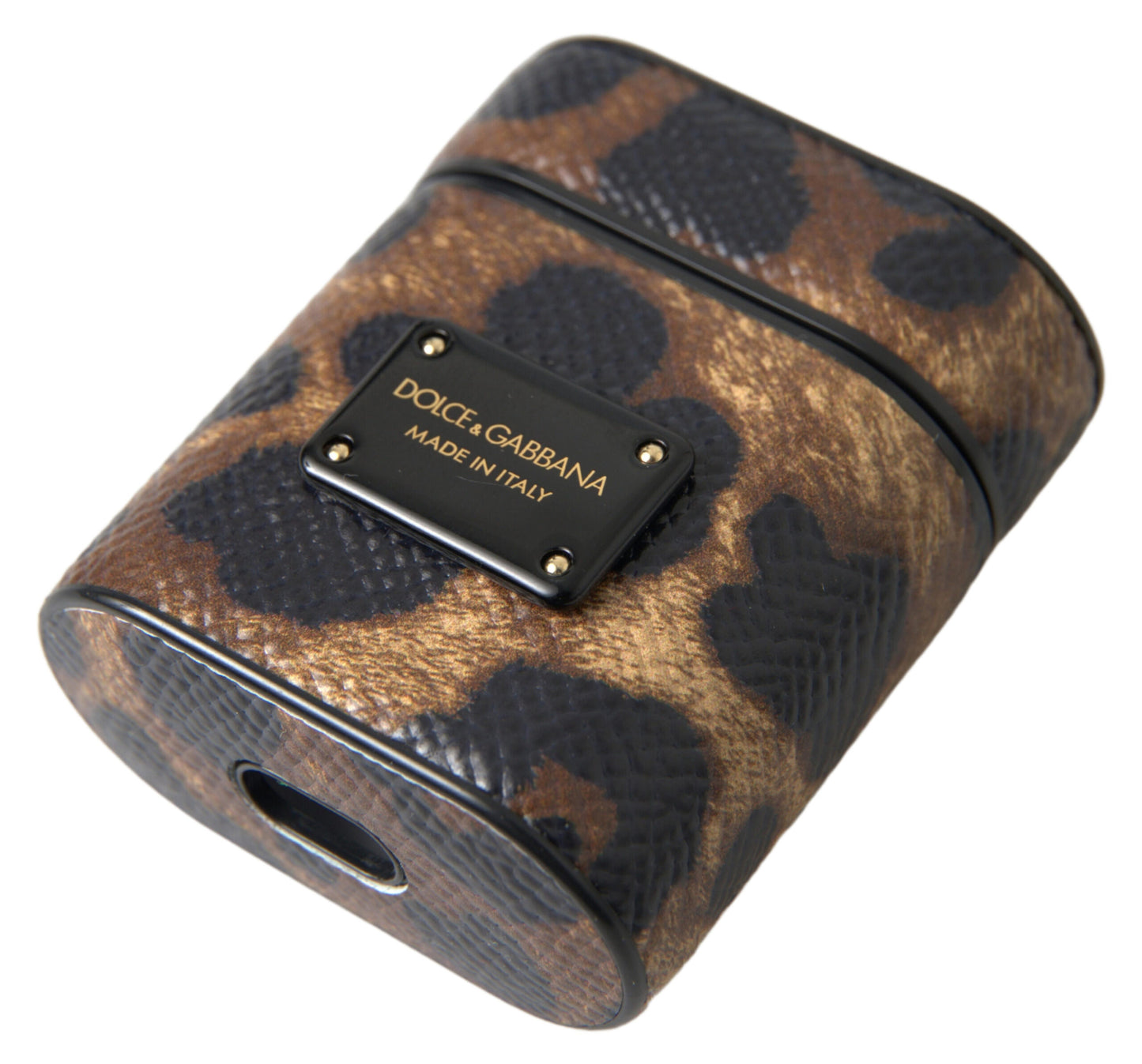 Chic Leather Earpods Case in Elegant Brown