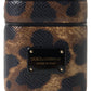 Chic Leather Earpods Case in Elegant Brown