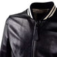 Sleek Black Lambskin Leather Jacket