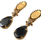 Gold Votive Crystal Madonna Earrings