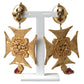 Opulent Gold-Toned Clip-On Earrings