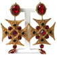Opulent Gold-Toned Clip-On Earrings