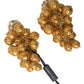 Elegant Gold Filigree Floral Clip-On Earrings