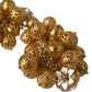 Elegant Gold Filigree Floral Clip-On Earrings