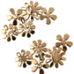 Multicolor Crystal Floral Dangle Earrings