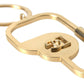 Elegant Gold Metal Keychain Accessory