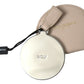 Elegant Calfskin Leather Hand Mirror Holder