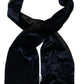 Elegant Silk Velvet Men's Scarf - Dark Blue