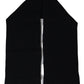 Elegant Black Cashmere Men's Scarf