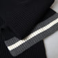 Elegant Black Cashmere Men's Scarf