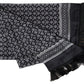 Elegant Black Silk Men's Neck Scarf