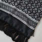 Elegant Black Silk Men's Neck Scarf