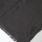 Elegant Black Modal-Cashmere Men's Scarf
