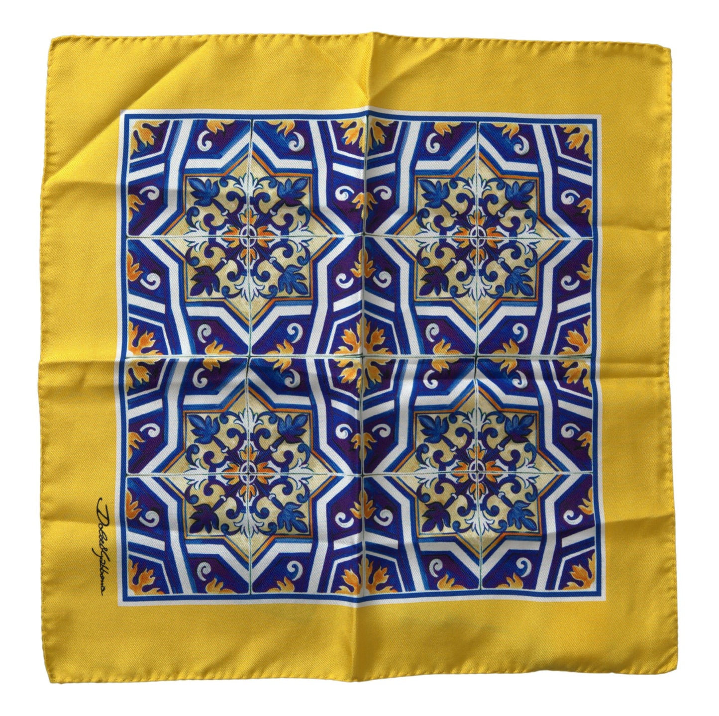 Elegant Multicolor Silk Square Scarf