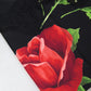 Elegant Silk Blend Black Scarf