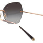 Elegant Gold Gradient Sunglasses for Women