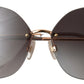 Elegant Gold Gradient Sunglasses for Women