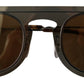 Chic Brown Metal Phantos Sunglasses