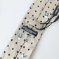 Beige Skull Print Silk Tie Exclusive Collection