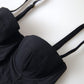 Chic Black One-Piece Designer Swimsuit