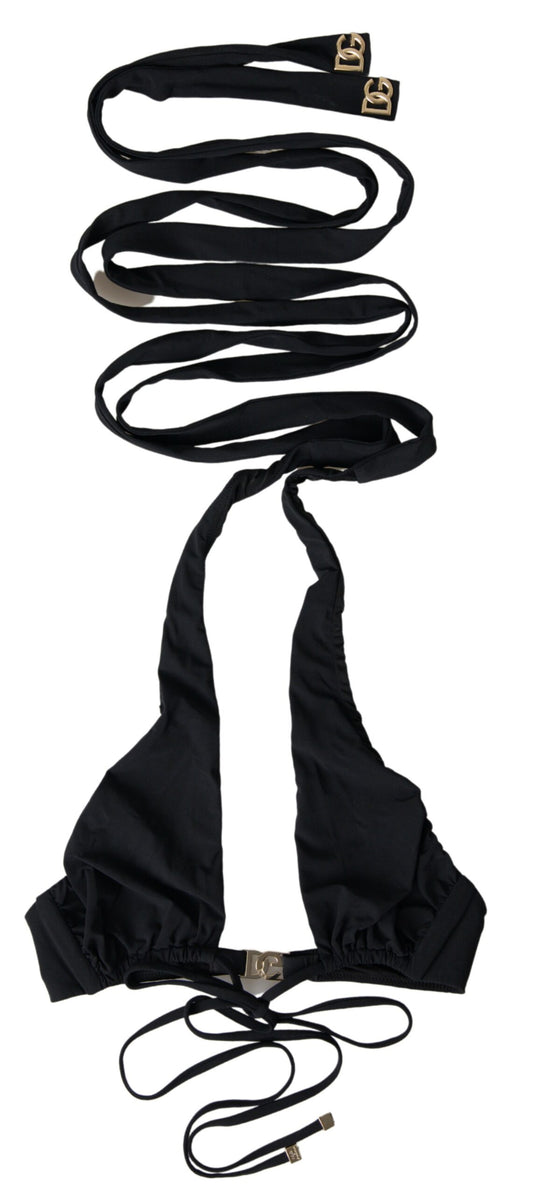 Elegant Black Two-Piece Bikini Swimsuit