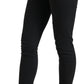 Chic Black Mid Waist Skinny Jeans