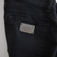 Chic Black Mid Waist Skinny Jeans
