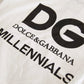 Elegant White Cotton Round Neck Tee