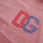 Pink Cotton DG Logo Crew Neck Tank T-shirt