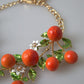 Multicolor Charm Necklace with Lobster Clasp
