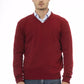 Red Wool Men Sweater