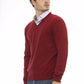 Red Wool Men Sweater