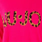 Fuchsia Turtleneck Sweater with Rhinestone Details